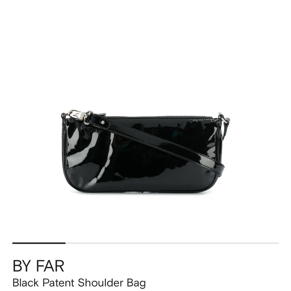 By Far Rachel patent leather shoulder bag